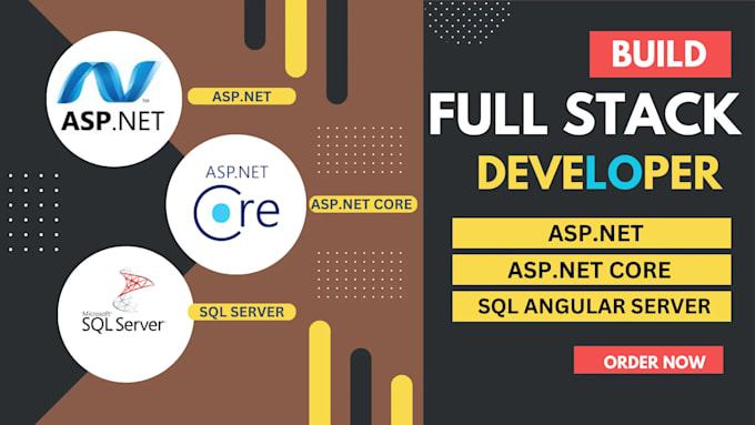 be your angular dotnet core sql full stack web application developer