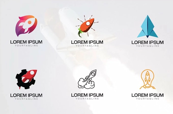 design high quality aviation, rocket logo with free source file