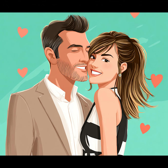 cartoonize your couple portrait