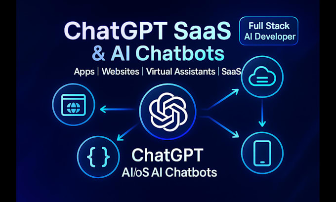 develop chatgpt app, website or saas tool with chatbot