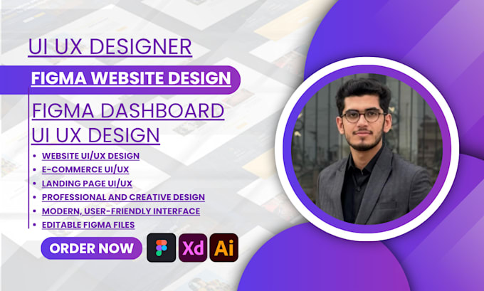 Conception de site web figma, design ui/ux de site web, tableau de bord ...
