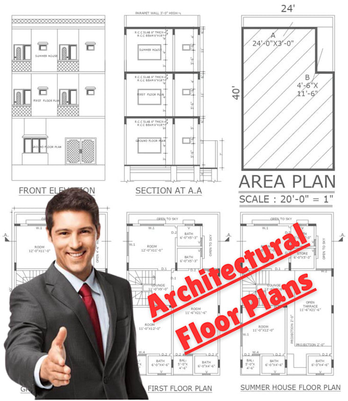 design professional 2d house plans, blueprints, and construction drawing