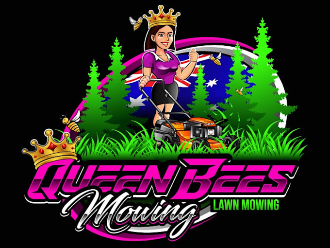 design awesome lawn service logo with free source file
