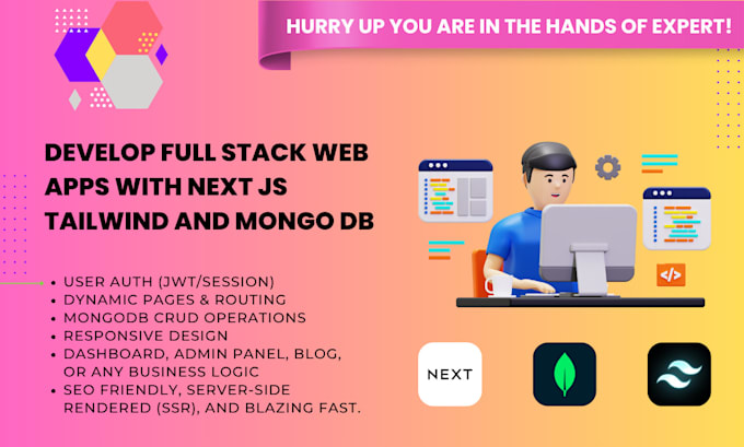 Develop modern full stack web apps with next js tailwind and mongodb by ...