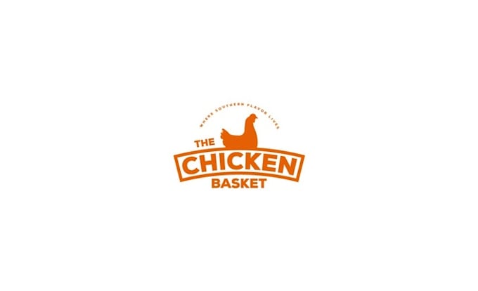 design outstanding super chicken basket logo
