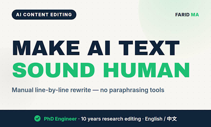 edit and humanize ai generated text into natural human writing