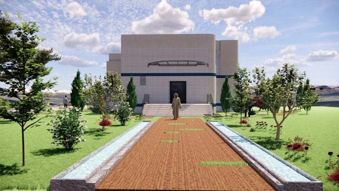 create realistic architectural exterior renders