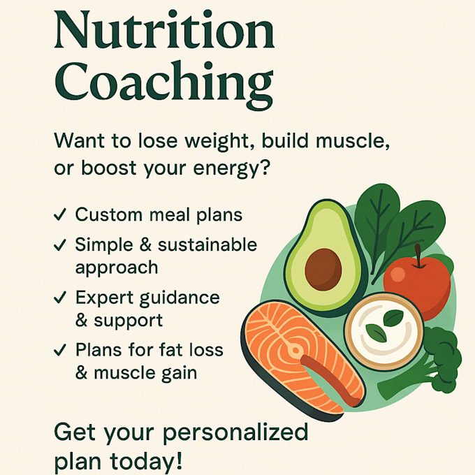 a custom meal plan for fat loss or muscle gain