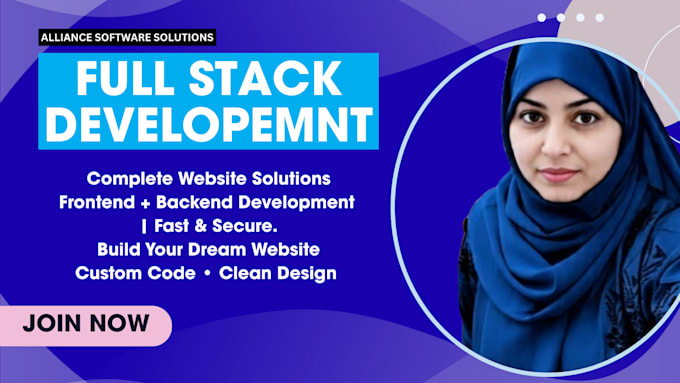 do website development as full stack web developer, backend frontend developer