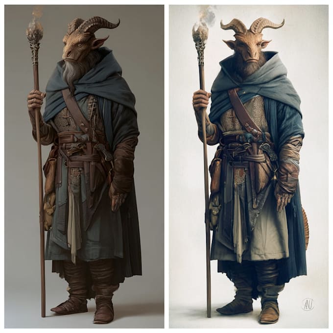 Design dnd character art and dnd character art by Raceoplux | Fiverr