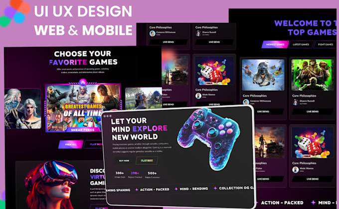 design modern web app ui ux or website design or mobile app ui ux
