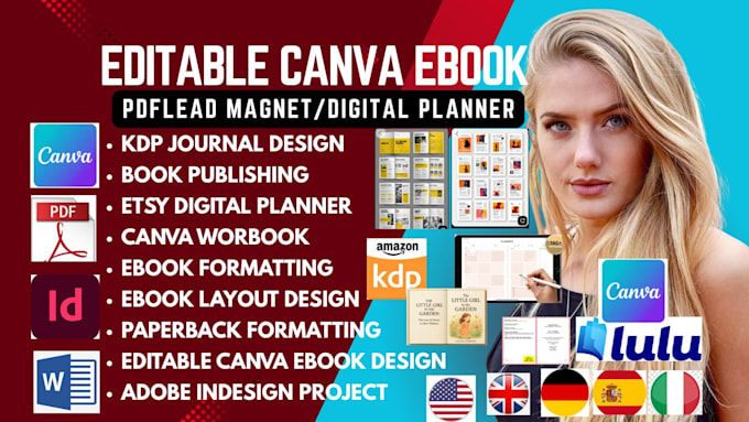 editable canva ebook,canva ebook design, redesign canva ebook, ebook formatting