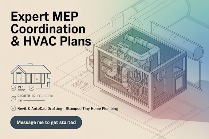 do revit mep coordination, autocad mep drafting, tiny home plumbing, hvac plan