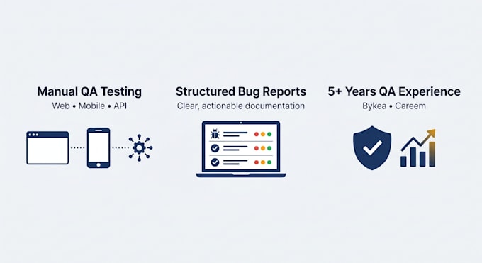 do professional manual QA testing for your website, web app or mobile app