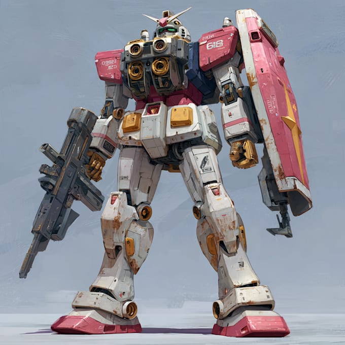 do mecha robot gundam illustrations