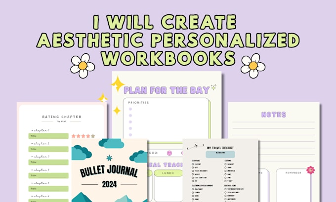 create aesthetic and personalized workbooks for you