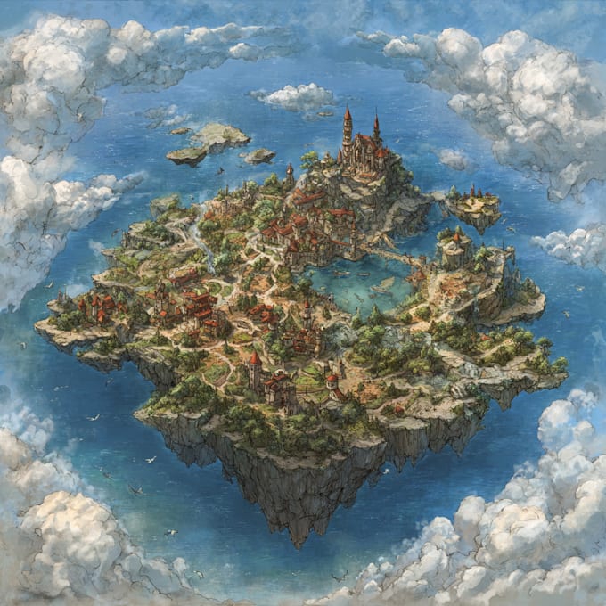 design vector maps, event maps, fantasy festival maps