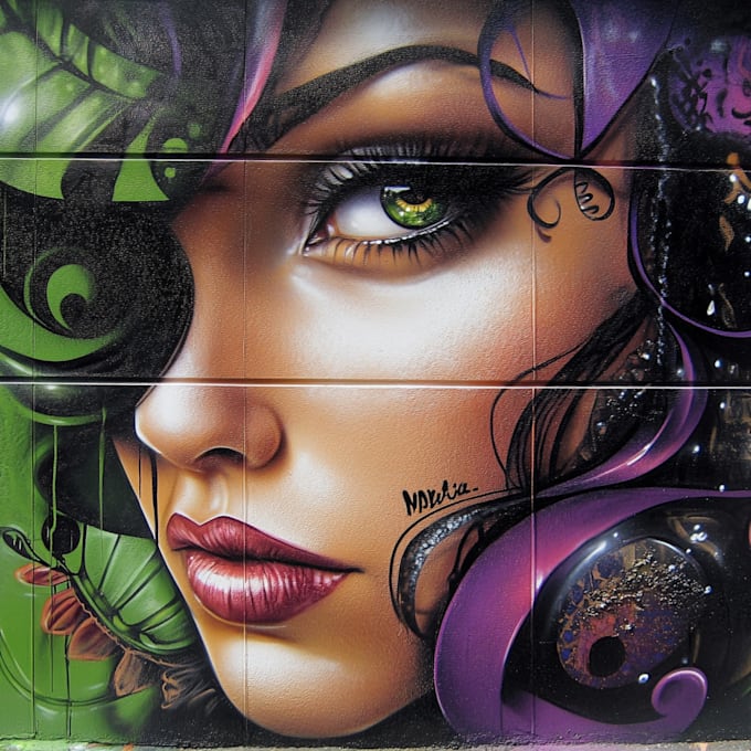 design multi layer graffiti stencil art for spray paint