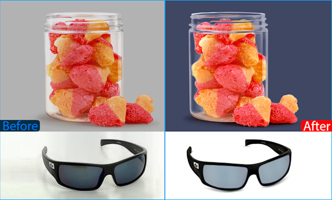 do glass transparency, background removal for product images