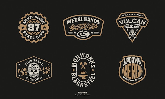 design vintage retro badge or patch logo for your brand