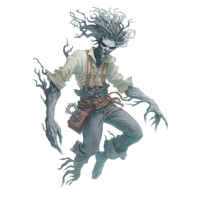 create an horror character design