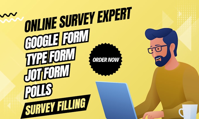 design jotform, google form, or typeform surveys, reach 200 responses