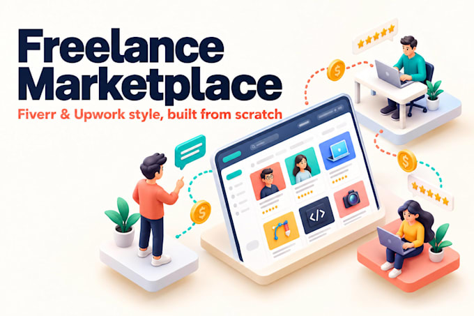 develop a freelance marketplace website or fiverr clone