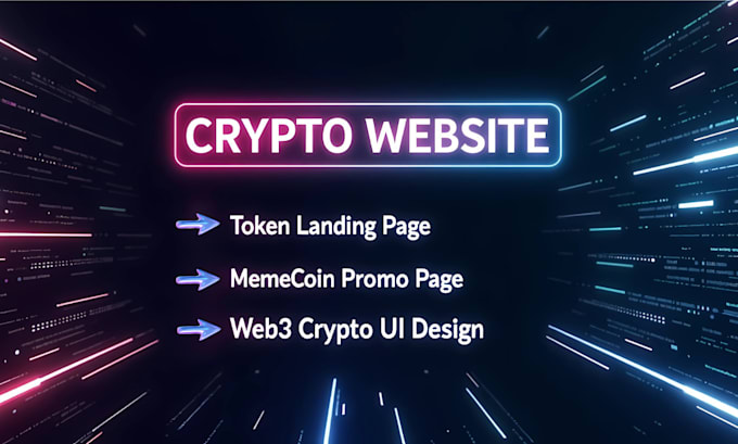 create crypto token website, coin or meme website