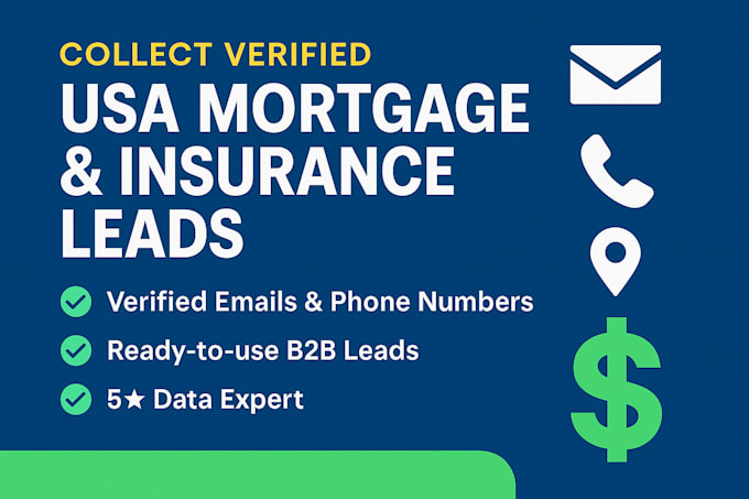 collect verified mortgage and insurance agent leads on target zipcode