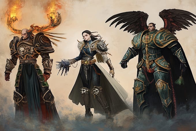 draw your original and dnd character art with my art style