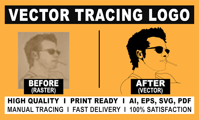 turn logo into vector tracing in 1 hour
