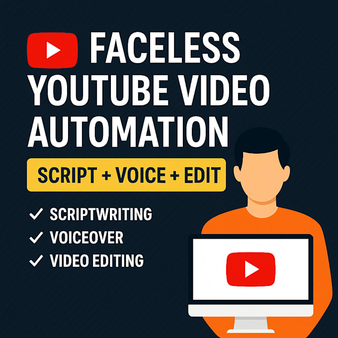 script, voice, and edit faceless youtube videos for your channel