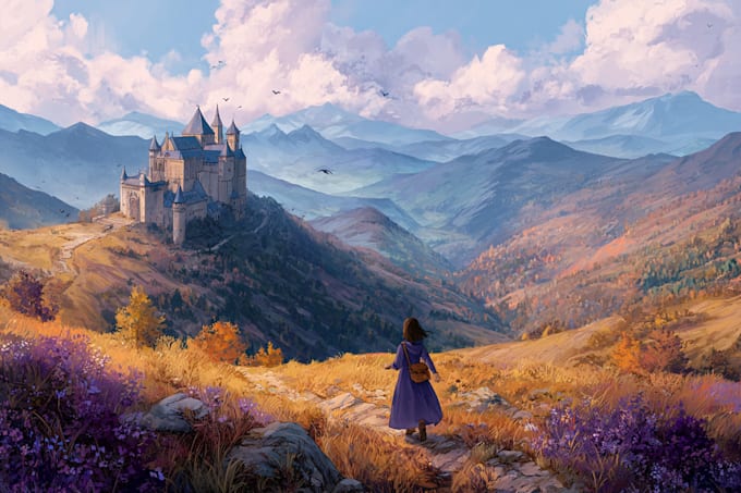 create detailed fantasy landscapes and environments