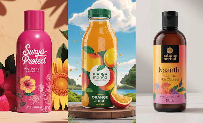 create modern and creative label and package design