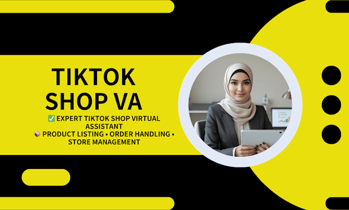 do tiktok shop managment , tiktok shop VA, tiktok dropshipping
