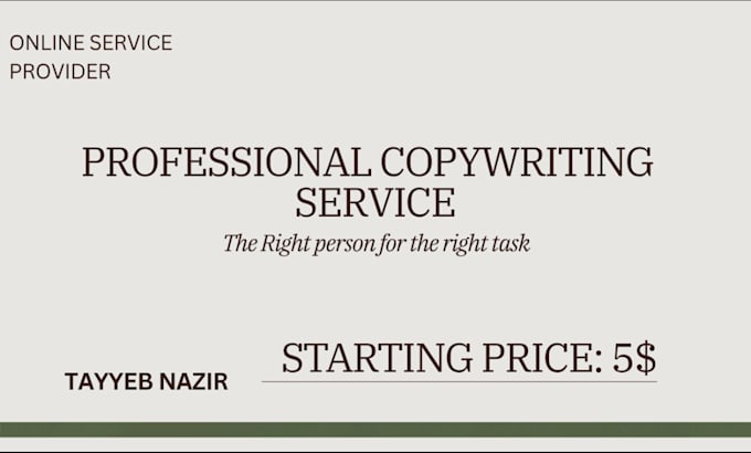 write a advertisement script for your online marketing copy writing