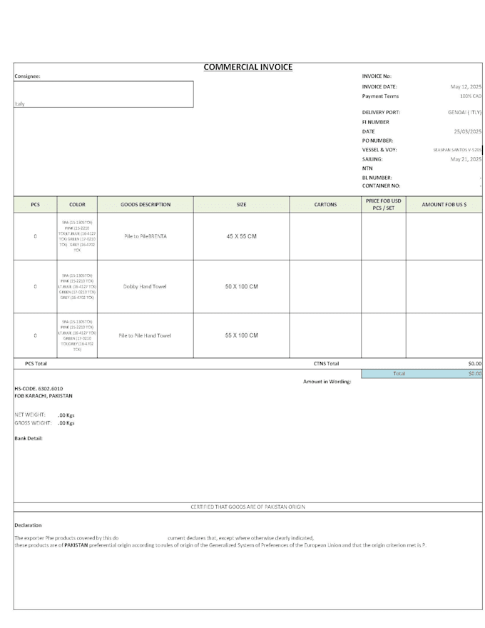 prepare professional import export documents