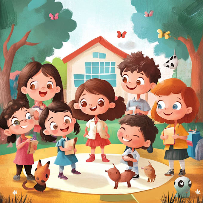 draw children illustrations for books