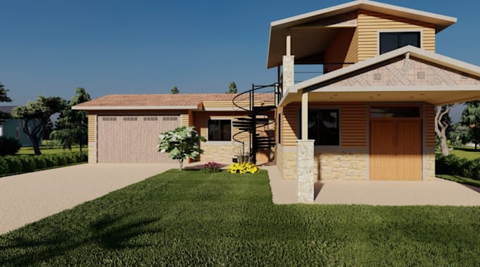 redesign 3d container house, public facilities,office container building,cgi,zen