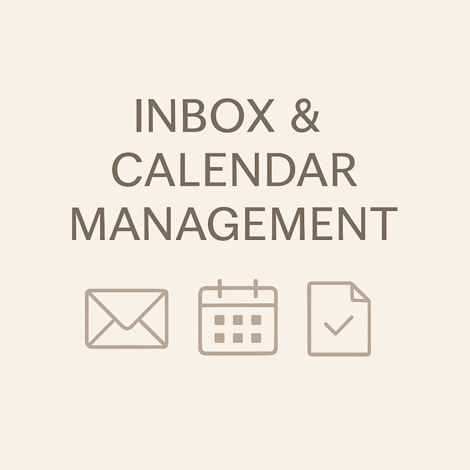 Manage your email and calendar reliably by Evgeniaan | Fiverr