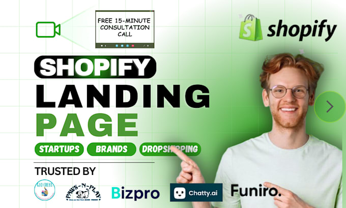 design a high converting shopify landing page for one product store