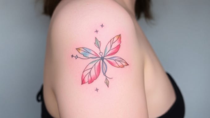 create a watercolor tattoo design