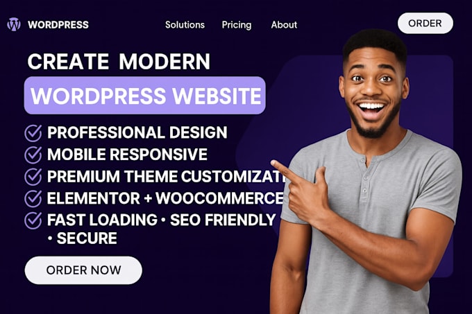 create a responsive and modern wordpress website using premium themes