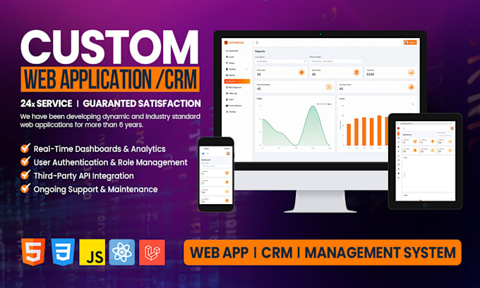 create a custom CRM web application