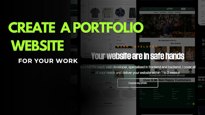 build a professional portfolio site to showcase your work