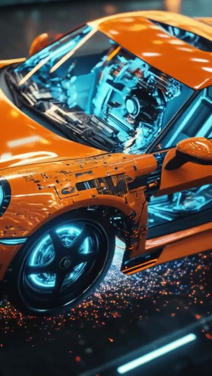 create ai automotive video, 3d product animation, ai car, drone, aircraft, tank