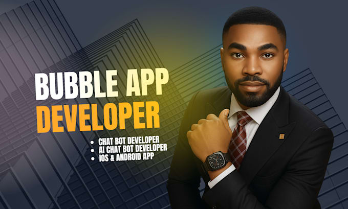 do bubble io developer, bubble website, adalo mobile app web app, ai chat bot