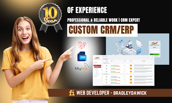 develop custom CRM web application based on requirement