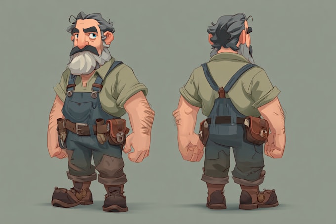 make a 2d game characters and game assets