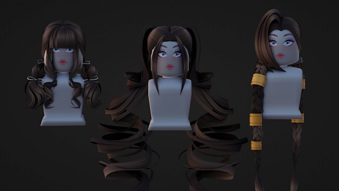create custom roblox ugc hair accessories in 3d modeling